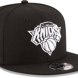 New Era 9Fifty NBA New York Knicks Black & White Basic Snapback Adjustable Hat